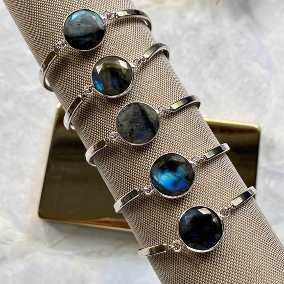 1 Left! Brilliant Labradorite Crystal Bracelet - Picture 5 of 8